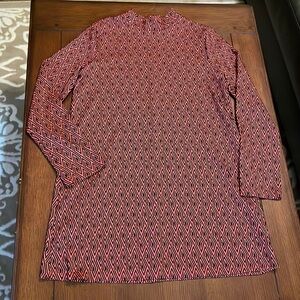 Zara dress. Ikat print. Medium. Red and black. Excellent condition.